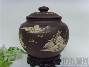 江南雪--高档紫砂茶叶罐--收藏品--好礼送领导-收藏网