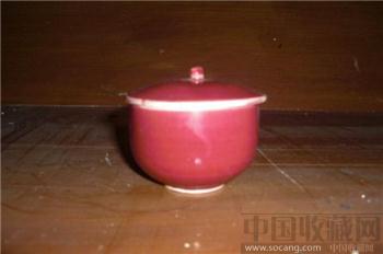 清乾隆胭脂红釉杯-收藏网