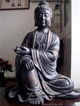 老红木《书卷观音》48cmx38cm（清仿永乐款）-收藏网