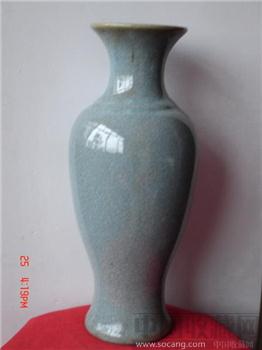 汝窑瓷瓶-收藏网