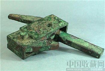 汉代青铜弩机一对-收藏网