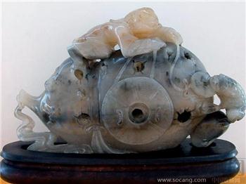 寿山石雕珍品--刘海戏蟾-收藏网