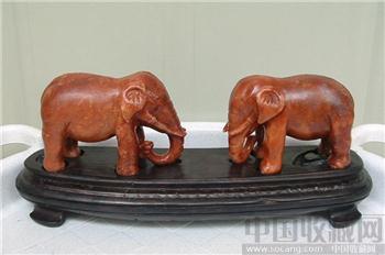 寿山石雕精品 盛世太平象-收藏网