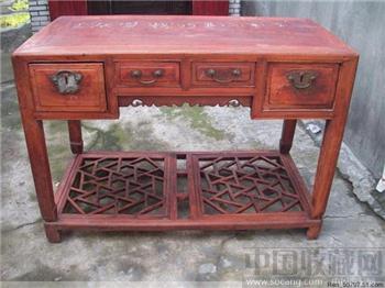 一张清朝时期的双马蹄脚的画桌，还可以放电脑哦-收藏网