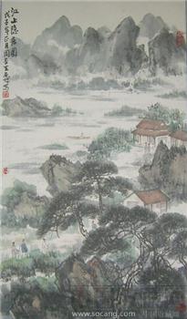 著名画家周杏生山水画精品-收藏网