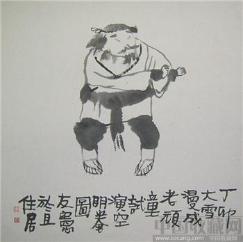 著名画家张友宪金庸人物水墨画之二-收藏网