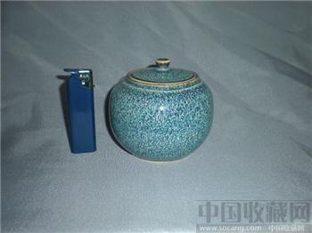 清 雍正御制炉钧釉小罐-收藏网