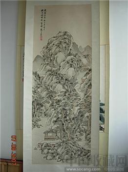 张宗苍（1686－1756）山水126×45－带火漆-收藏网