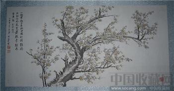 著名画家陈水发梅花图-收藏网