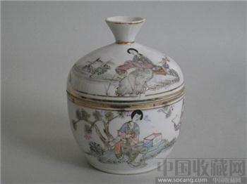 民国粉彩精品盖罐-收藏网