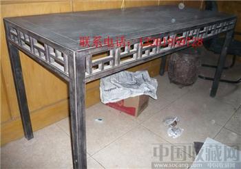 明代 小叶紫檀 画案 书案 -收藏网