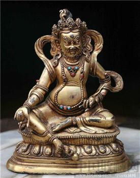 清代鎏金藏传佛像（售出）-收藏网