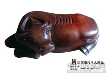 国家级传承人藏品《澄泥砚&#8226;牛》-收藏网