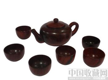 大红酸枝木茶具-收藏网