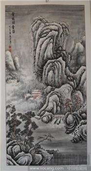 平市兄弟画廊/名家字画精品 国画 山水/188×78厘米/编号231 -收藏网