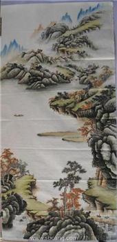 平市兄弟画廊/名家字画精品 国画 山水 六尺 178×86厘米 编号1 -收藏网