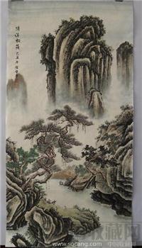 平市兄弟画廊/名家字画精品 国画 山水 四尺 123×61厘米 编号30 -收藏网