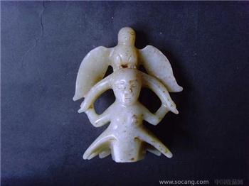 古代和田白玉鹰人-收藏网