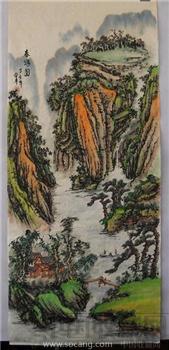 平市兄弟画廊/名家字画精品 国画 山水/123×54厘米/编号204 -收藏网