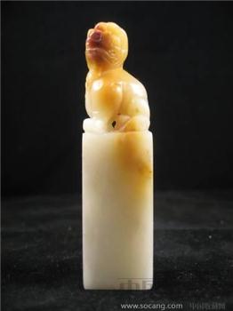 寿山石印章※古兽※俏黄芙蓉石-收藏网