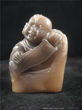 寿山鸡母窝石-招财童子-摆件 -收藏网