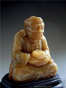 旧藏寿山善伯石雕--罗汉-收藏网