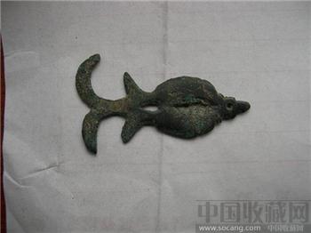 唐代铜双鱼佩-收藏网