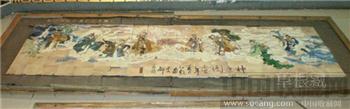 第二砂轮厂建厂三十周年大型三彩瓷砖画《神通图 八仙过海》-收藏网