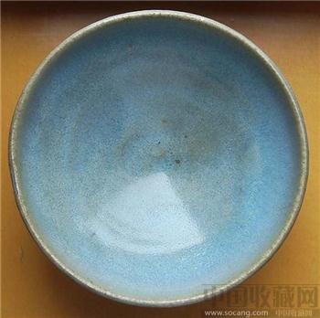 金代均窑蓝天釉均瓷碗  开片犹如叠加之鱼鳞 美 好-收藏网