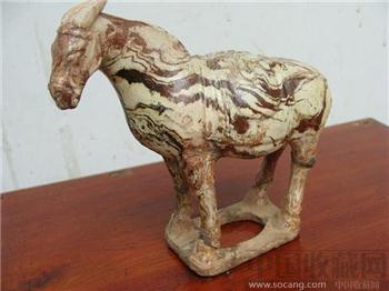 唐代绞胎驴-收藏网