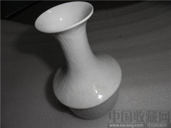 定窑白瓷内外刻花龙凤瓶-收藏网