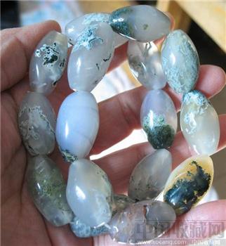 一对每个珠都是一幅立体画的水胆玛瑙驻手链-收藏网