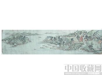 ◢焱煌轩◣近代著名画家张石园山水横幅画芯 -收藏网