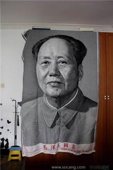杭州红峰丝织厂毛泽东巨幅织锦-收藏网