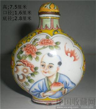 紫铜珐琅彩鼻烟壶-收藏网