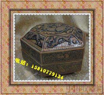 【德宝屋】古玩铜器摆件工艺品十二生肖盒 属性盒 龙凤盒 -收藏网