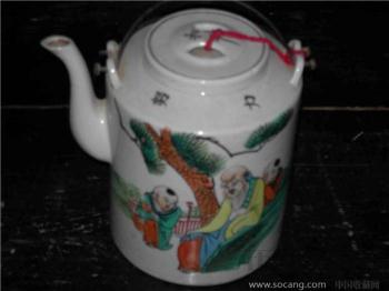 粉彩茶壶-收藏网
