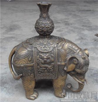 传世铜件太平有象-收藏网