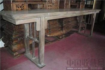 明代 黄花梨 大条案 画案 独板-收藏网