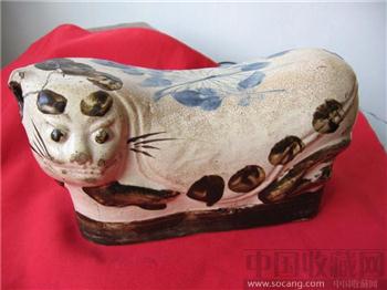 瓷猫枕-收藏网