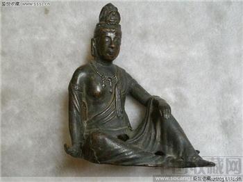 清代紫铜佛像一尊！-收藏网