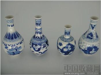 清代   青花小瓶-收藏网