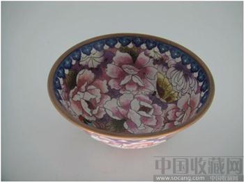 清代  铜胎珐琅彩 碗 -收藏网