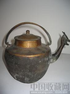 铜凤头茶壶-收藏网