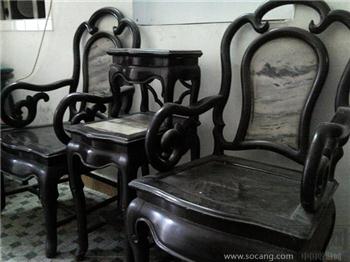 民国红酸枝工座椅-收藏网