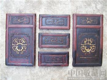 “福 寿 瑞 霭” 雕花木板 （清）-收藏网