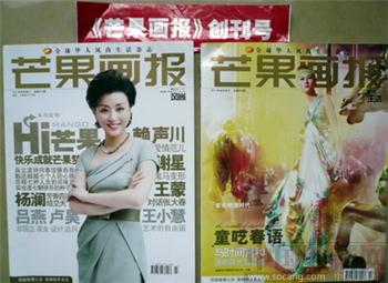 创刊号《芒果画报》（创刊号上下两册全套杨澜等著名时尚照片多人题词）-收藏网