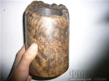 清代红木笔筒-收藏网
