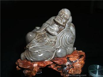 民国旧藏经典·林有竹作品“持钵罗汉”（寿山坑头牛角冻）-收藏网
