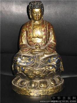 辽宋时期精美彩绘木雕佛像-收藏网